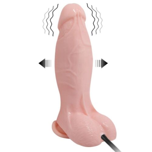 Oppblåsbar Dildo BAILE 18.8 CM med sugekop