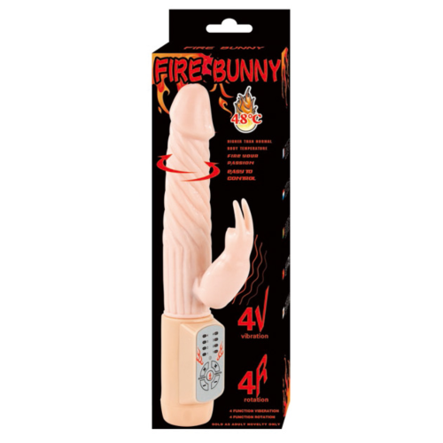 Vibrador BAILE ROTATIONS Fire Bunny med varme
