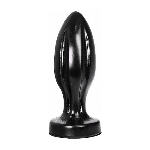 Anal Plug ALL BLACK 21 CM med sensasjonelle spor