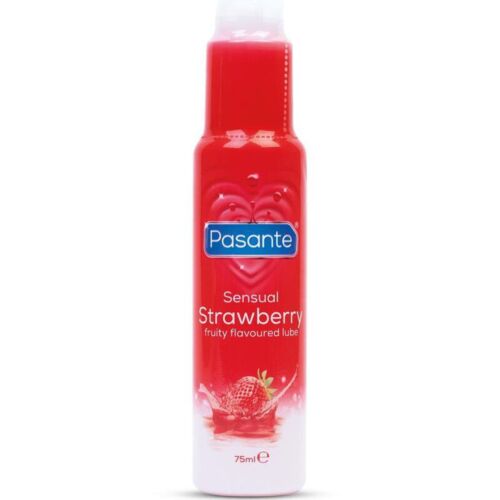 Glidemiddel Pasante Strawberry 75 ml med fruktsmak