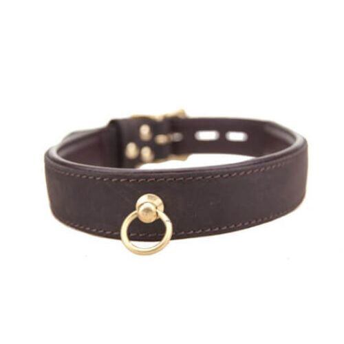Halsbånd Bound Nubuck Leather med O-ring