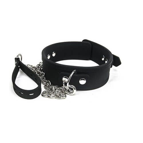 Restraints Bound to Please Silicone Collar and Lead Set