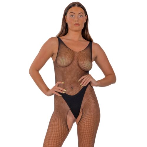 Bodystocking Lace Crotchless med provoserende design