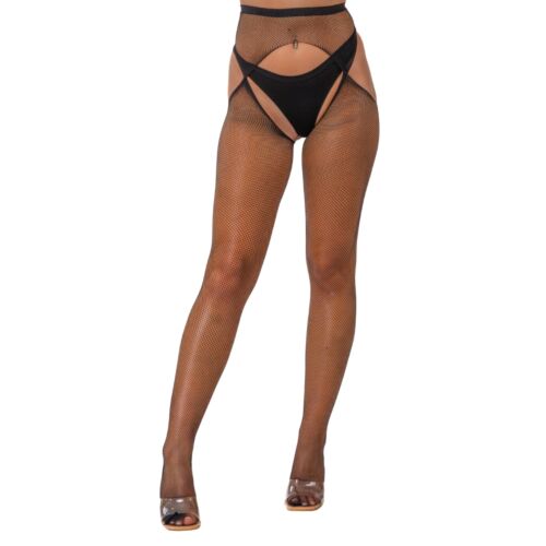 Crotchless Strømpebukse Lace by LJ Fishnet