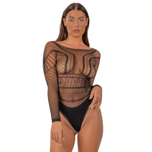 Bodysuit Lace by LJ Long Sleeved