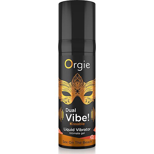 Vibrator Orgie DUAL VIBE! Kyssebar væske