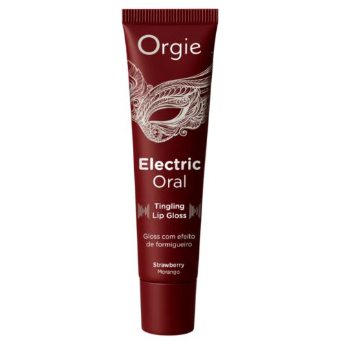 Leppeglans Orgie ELECTRIC ORAL - STRAWBERRY med stimulerende effekt