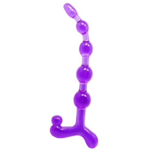 Analperler BAILE BENDY TWIST LILAC - Fleksible og nodulerte