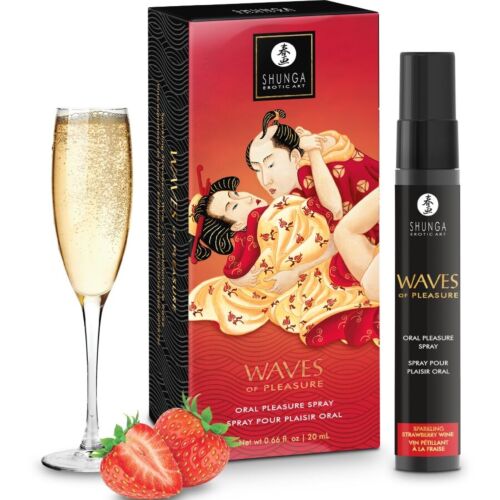 Spray for oral sex SHUNGA WAVES jordbær