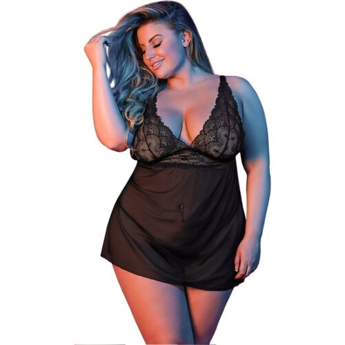 Babydoll Lingeri BABY DOLL & G-SET med justerbar passform