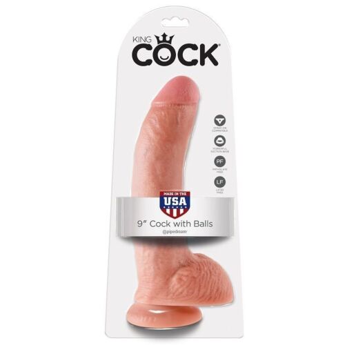 Dildo KING COCK 9 med sugekopp