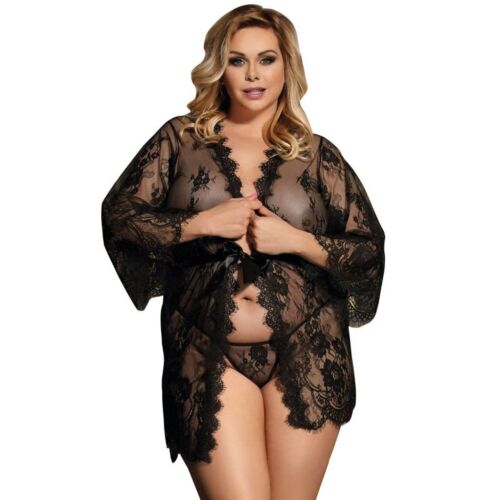 Peignoir SUBBLIME QUEEN PLUS LACE MED BELLER