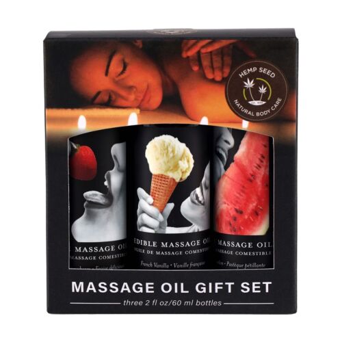 Massasjeolje Earthly Body Gaveeske 3x57ml