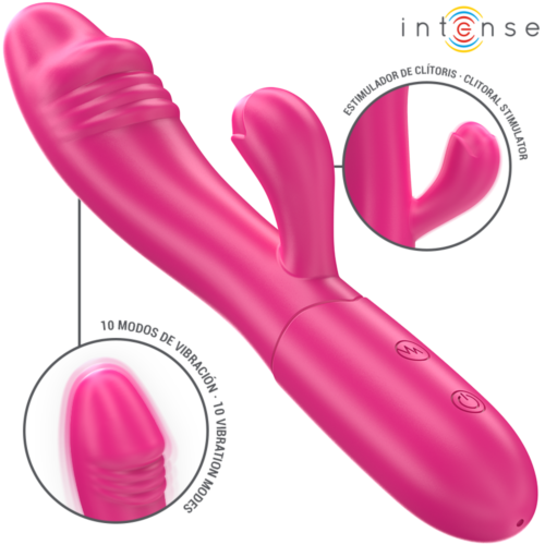 Vibrator INTENSE IVY med stimulerende tunge og 10 moduser