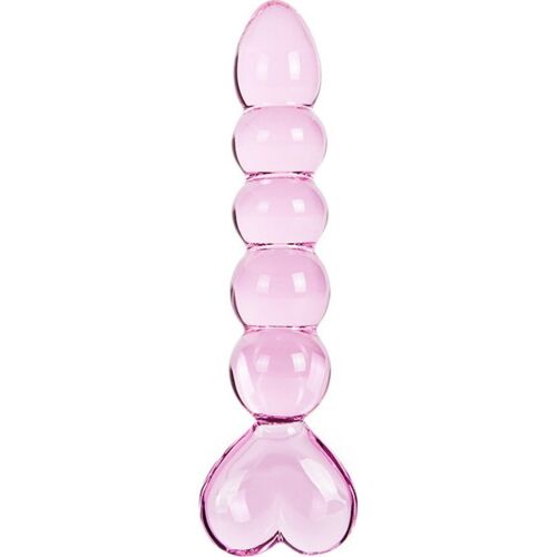 Dildo S Pleasures Crystal VENUS med hjerteformet grep