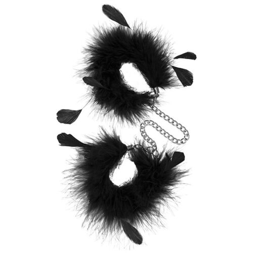 Håndjern S Pleasures Feather Cuffs med myke fjær