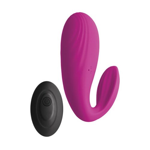 Vibrator S Pleasures Meeva med fjernkontroll og dobbel motor