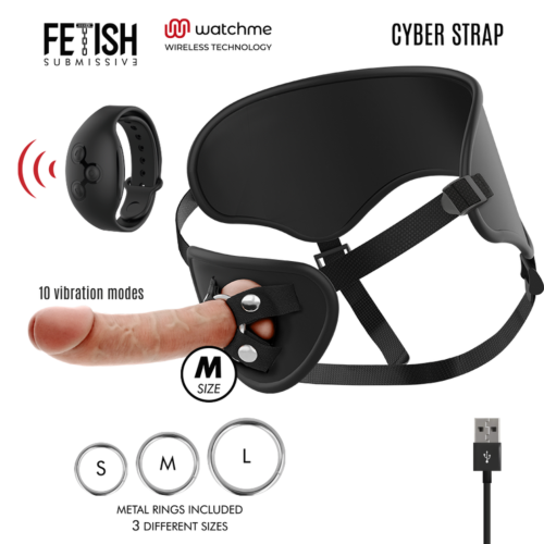 Strap-On Harness FETISH SUBMISSIVE med fjernkontroll