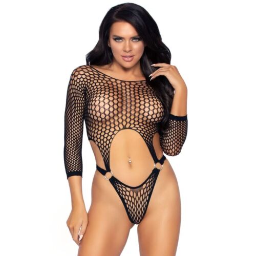 Bodystocking Leg Avenue Top Bodysuit med thong bakdel