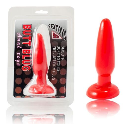 Analplugg BAILE SMALL RED 15 CM | Komfortabel og myk