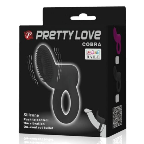 Vibrerende Ring Pretty Love Cobra med klitorisstimulator