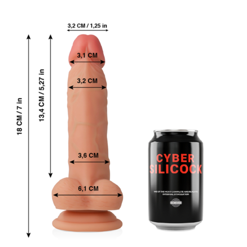 Strapon Dildo Cyber Silicock Jude 18 cm