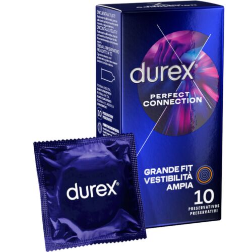 Kondom Durex Great Connection 10 med ekstra smøring