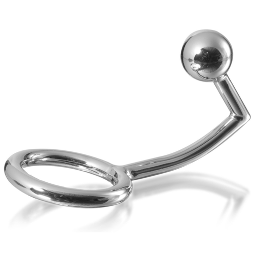 Cockring METAL HARD med anal kule