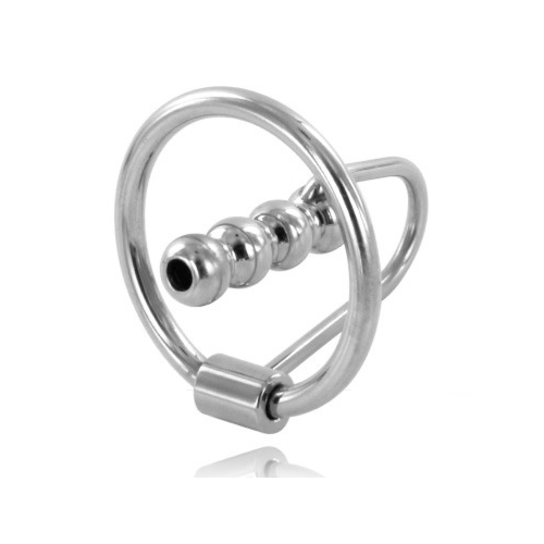 Gland Ring med Urethral Plug METAL HARD 28MM