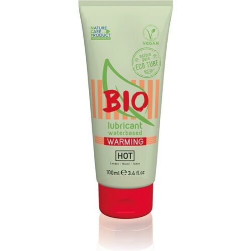 Vannbasert Lubricant HOT BIO 100 ML med varmende effekt