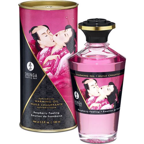 Massasjeolje SHUNGA Heat Effekt Bringebær 100 ml