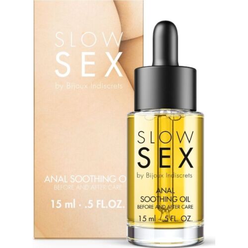 Anal olje BIJOUX SLOW SEX 15 ML med beroligende effekt