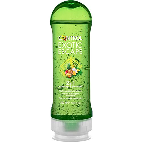 Massasjeolje CONTROL 2 i 1 200 ml med eksotisk duft