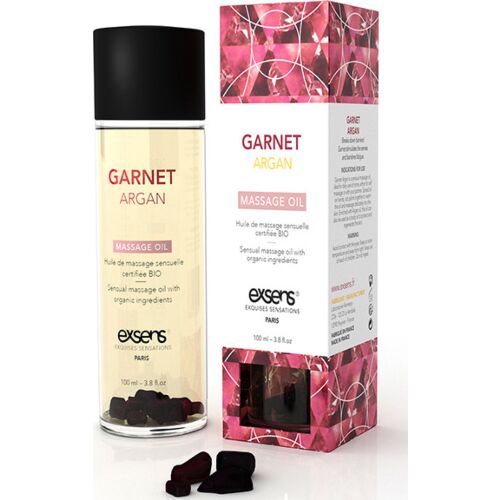 Massasjeolje Exsens Garnet Argan 100 ml med økologiske ingredienser