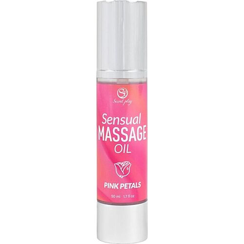 Massasjeolje SECRETPLAY Pink Petals med rosenaroma