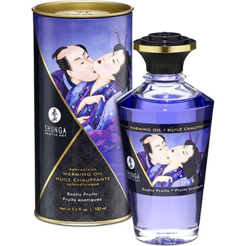 Massasjeolje SHUNGA Heat Effect Exotic Fruits 100 ml