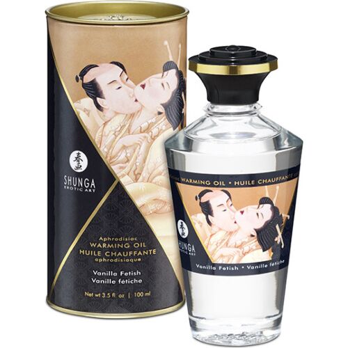 Massasjeolje SHUNGA Fetish Vanilje 100 ml med varmende effekt