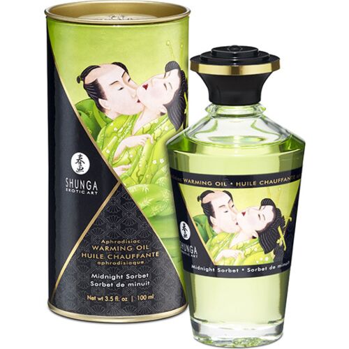 Massasjeolje SHUNGA Midnight Sorbet 100 ml med varmende effekt