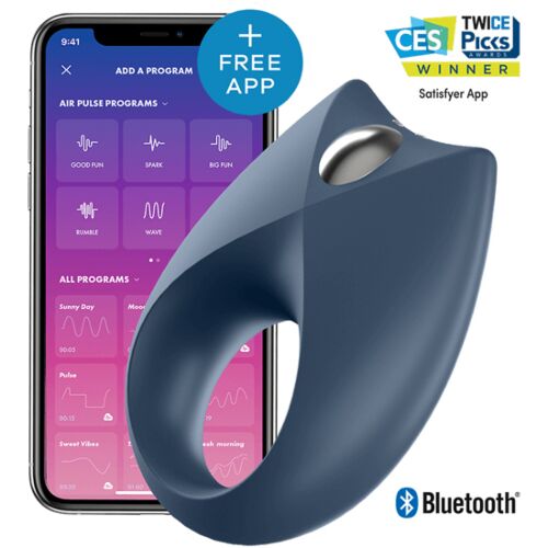 Ring vibrator SATISFYER CONNECT POWERFUL ROYAL ONE med app