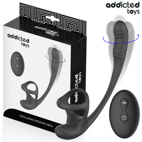 Anal Vibrator ADDICTED TOYS med Vibrasjon og Testikkelstimulator