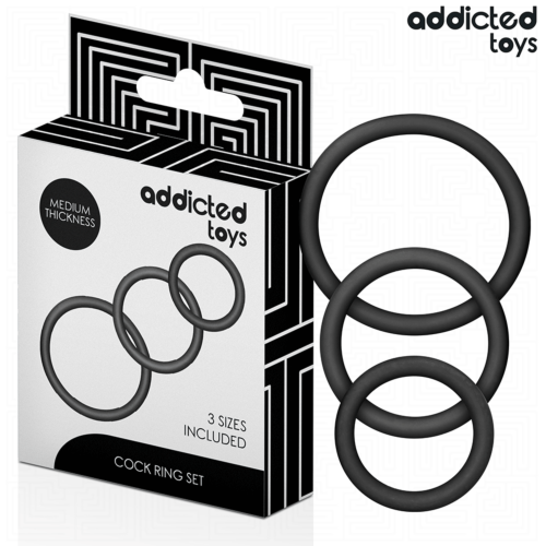 Ringe Sett ADDICTED TOYS Modell 2 med variert trykk