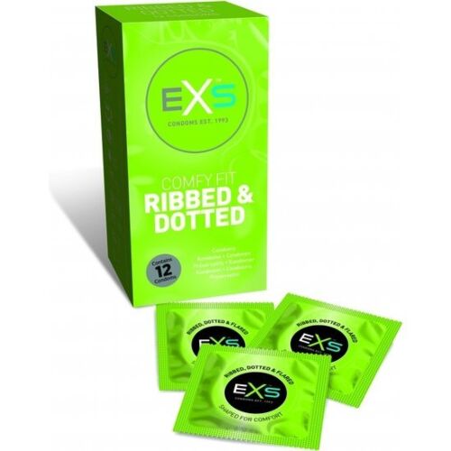 Preservativer Preservativos Ribbet & Dotted med stimuleringstekstur