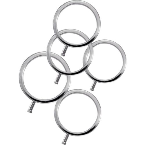 BDSM Metall Penisringer ElectraStim 5-pack
