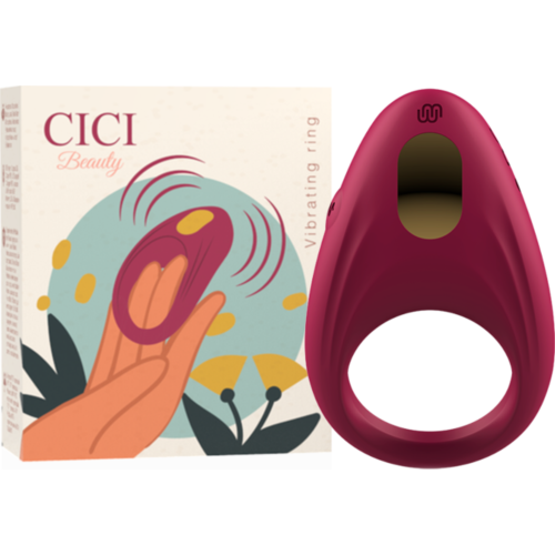Vibrerende ring CICI BEAUTY med klitorisstimulator
