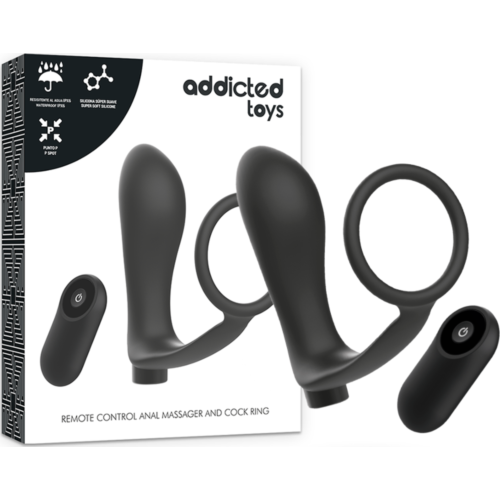 Ringe med Plugg ADDICTED TOYS - Fjernkontroll