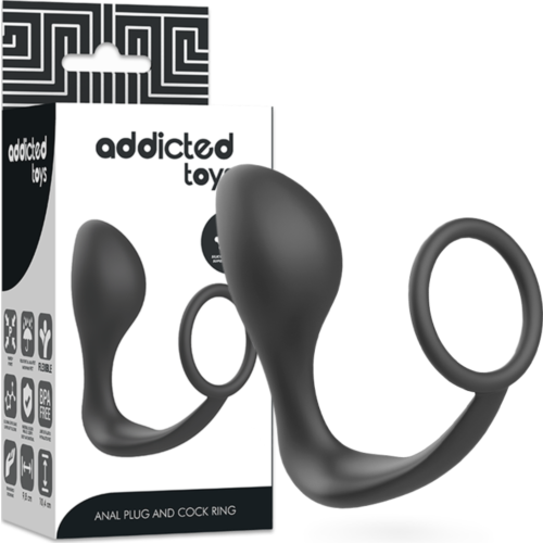Anal Plug ADDICTED TOYS med svart silikonring
