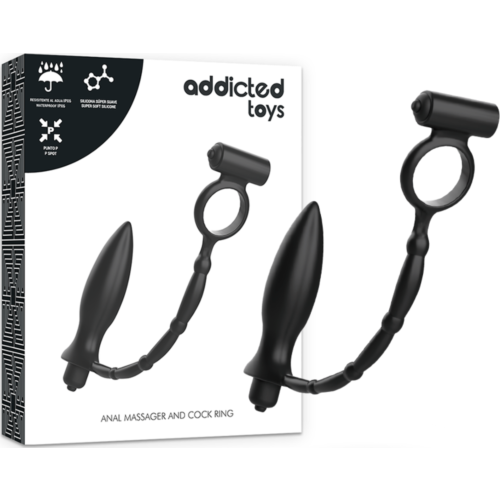 Anal Plug ADDICTED TOYS med vibrerende ring