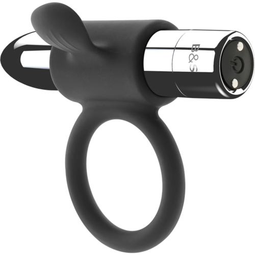 Oppladbar Penisring BLACK&SILVER Cameron