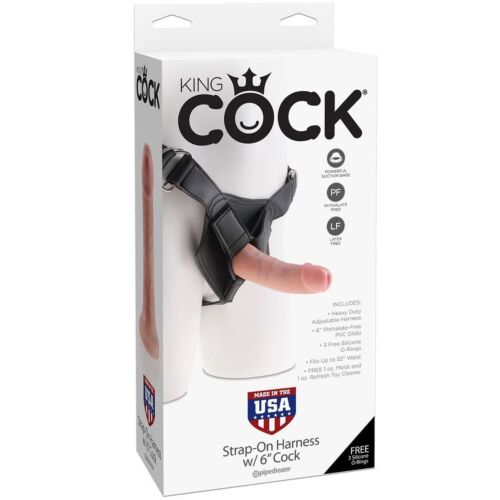 Arnés King Cock med Realistisk Penis 15.20 cm