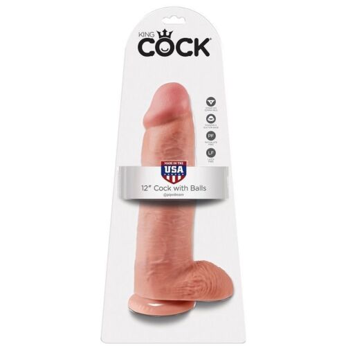 Dildo King Cock med baller 30.48 cm